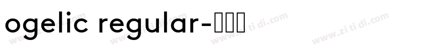 ogelic regular字体转换